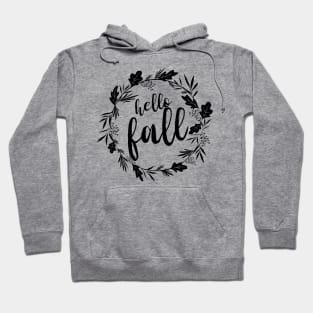 Hello Fall Pretty Floral Design Hoodie